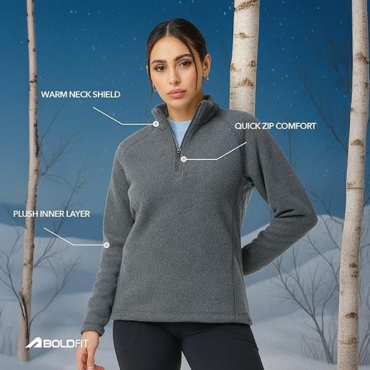 Sweatshirt for Woman High Neck Winter Sweatshirt for Women, Stylish & Warm Full Sleeve Pullover Jacket, Ultra-Soft Fabric, Tailored Fit, Cozy, Sweatshirts for Women for Cold Weather - Image 2