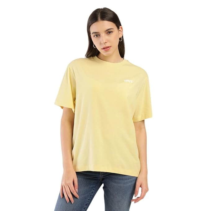 Women Cotton Solid Oversized Polo T-Shirt