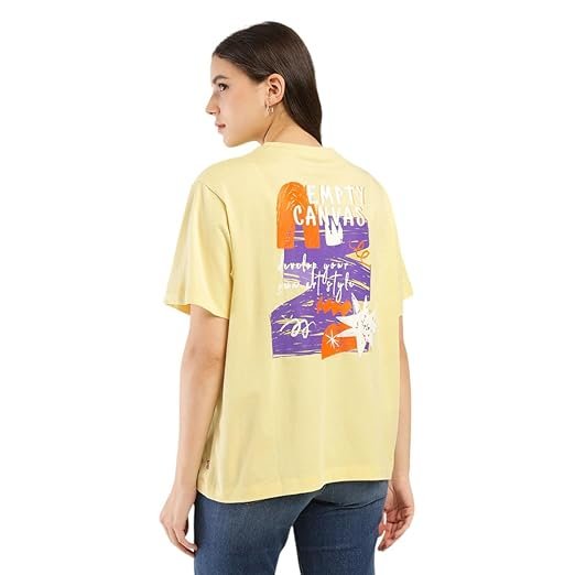 Women Cotton Solid Oversized Polo T-Shirt - Image 4