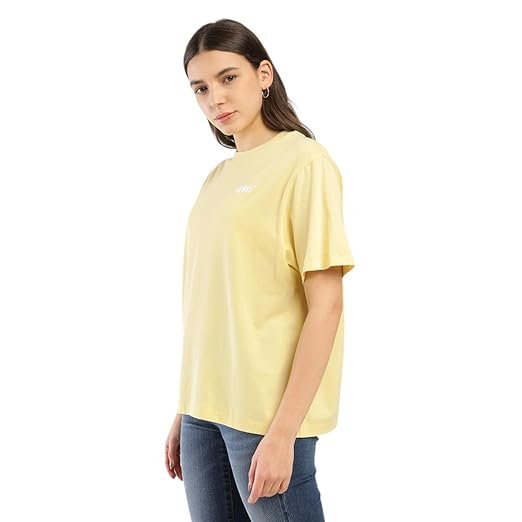 Women Cotton Solid Oversized Polo T-Shirt - Image 3