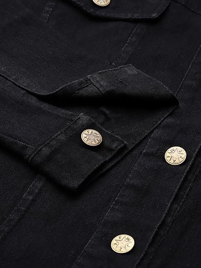 Womens Casual Wear Brown Denim Jacket - Image 4