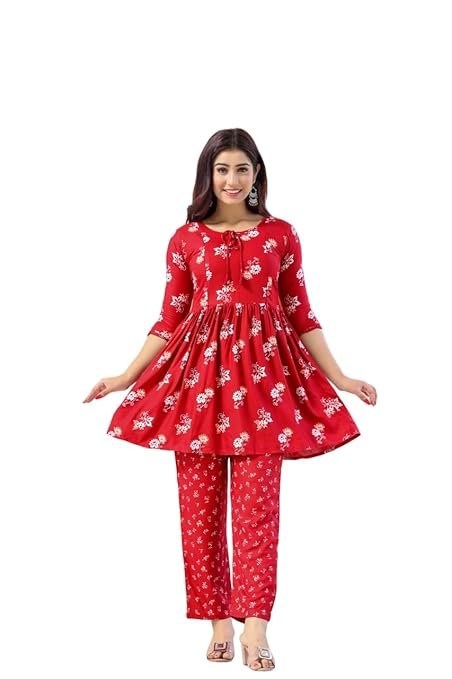 Stylish Womens Cotton Printed Night Suit | Top & Payjama Set_138