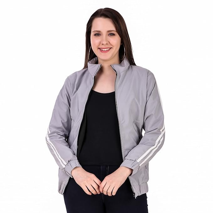 Long Sleeves Jacket For Women, Stylish Winter Zipper Jacket For Women