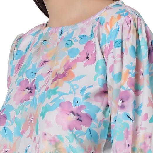 Night Suit Set for Women Cotton, Night Dress, Lounge Wear,Printed Cotton,Top and Capri Set for Women,Women Nightwear - Image 5