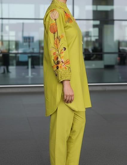 Women Co-Ord Set || Women 2 Pic Embroidered Kurta Set || Stylish Cord Set (K-204) - Image 3