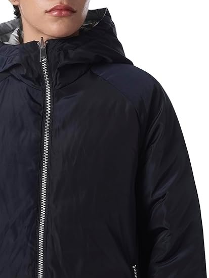 Women Hooded Solid Reversible Puffer Jacket - Image 3