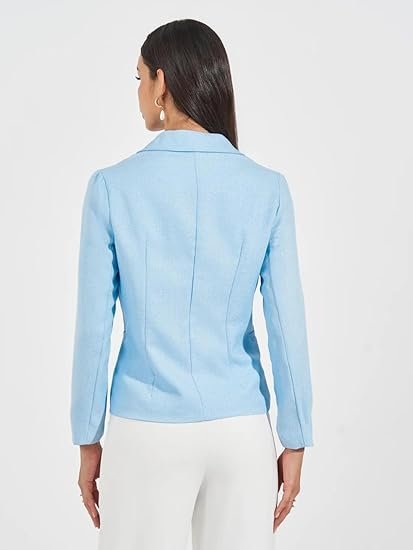 Double Breasted Blazer for Women | Regular Fit, Regular Length | Perfect for Casual, Party & Everyday Outfits - Image 5