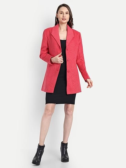 Women Wool Blend Jacket Coat - Image 2