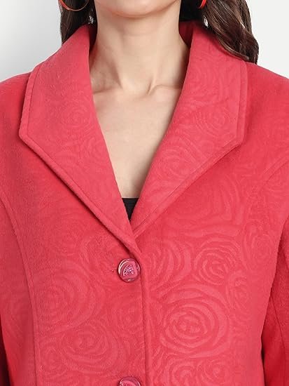 Women Wool Blend Jacket Coat - Image 3