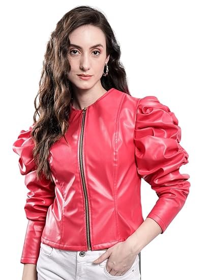 Women’s Jacket – Red Jacket with Unique Design Full Sleeve Jacket with Winter Over coat Jacket, Boost Your Style with Casual Jacket for Women & Girls