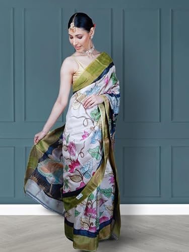 Pure Silk Banarasi Saree With Unstitched Blouse Material - Suitable For All Indian Occasions,Wedding and Festivals - Image 5