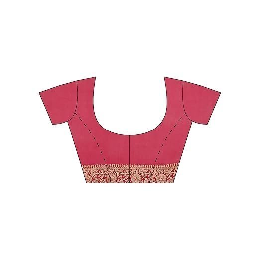 Silk Works Women's Green Pure Khaddi Saree - Image 6