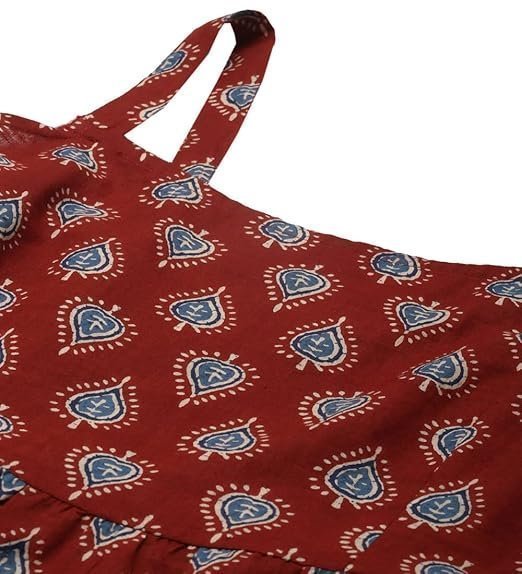 Women's Rayon Printed Knee Length Midi Dress - Image 4