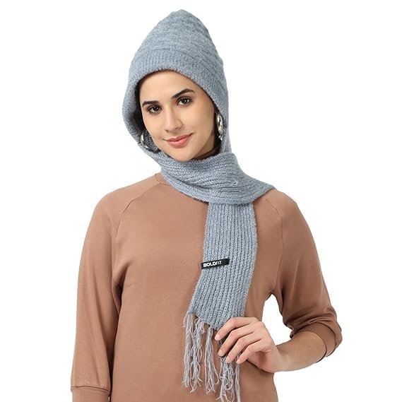 Winter Cap for Women Woolen Cap with Mufflers for Women & Ladies Knitted Woolen Muffler for Women & Girls Ladies Muffler Woolen Cap