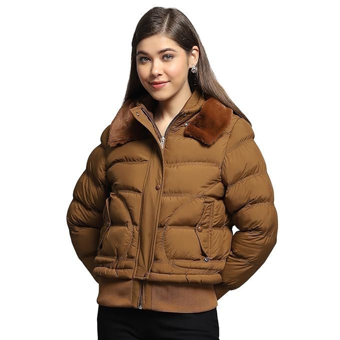 Womens Striped Lapel Collar Full Sleeve Coat