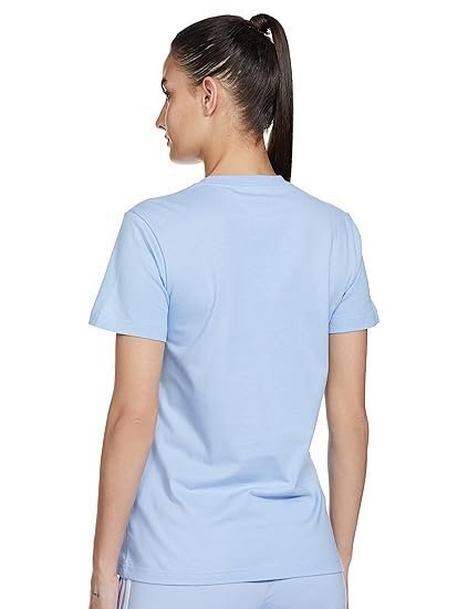 Cotton W BL T Sports T-Shirts BLUDAW/White,(L) - Image 3