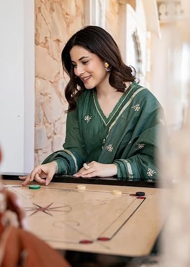 Regular Fit Green color Print kurti | Casual & Semi-Formal Wear - Image 5