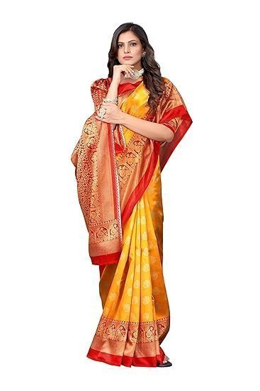 Jacquard Standard Length Saree - Image 3