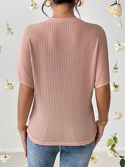 Women baby pink oversized top | breathable and comfortable to wear - Image 6