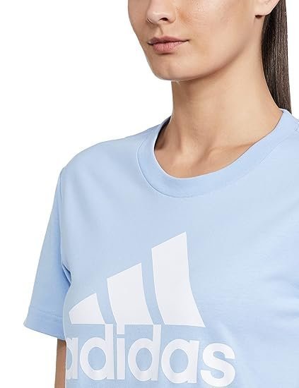 Cotton W BL T Sports T-Shirts BLUDAW/White,(L) - Image 4