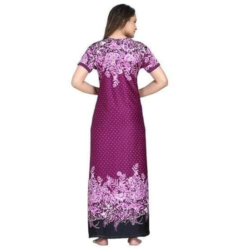 Women's Print Regular Maxi Nighty - Image 3