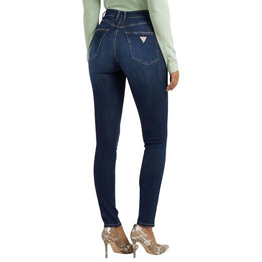 Cotton Blend Skinny Mid Rise Jeans - Image 3